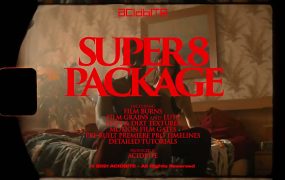 4K視頻素材-真實掃描復古電影膠片邊框灼燒噪點污漬紋理特效